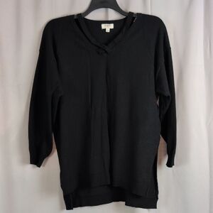 Umgee Black V-Neck Sweater